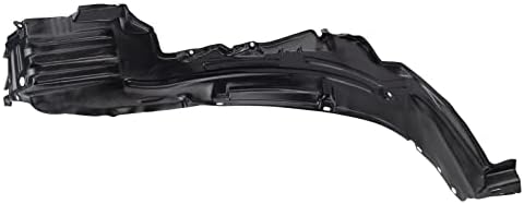TRQ Front Right Inner Fender Liner Black Passenger Side