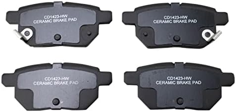 TRQ Rear Premium Posi Ceramic Disc Brake Pad Set