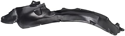 TRQ Front Right Inner Fender Liner Black Passenger Side