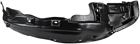 TRQ Front Right Inner Fender Liner Black Passenger Side