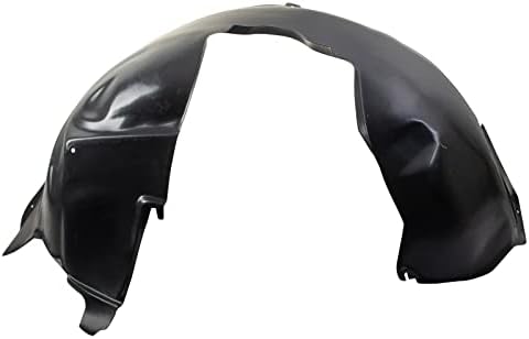 TRQ Front Right Inner Fender Liner Black Passenger Side