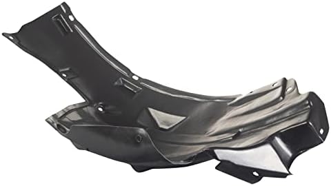 TRQ Front Left Rearward Inner Fender Liner Black Drivers Side