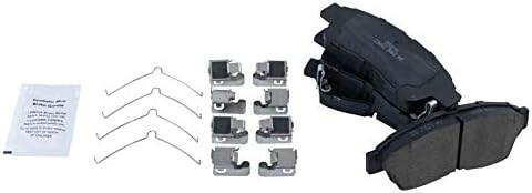 TRQ Front Brake Pads Ceramic Hardware Wear Sensor
