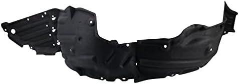 TRQ Front Left Inner Fender Liner Black Drivers Side