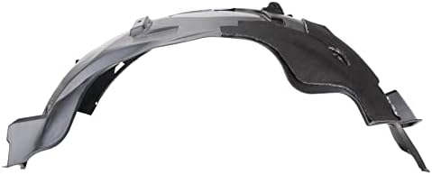 TRQ Front Right Inner Fender Liner Black Passenger Side