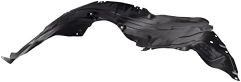 TRQ Front Right Inner Fender Liner Black Passenger Side