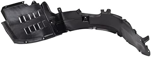 TRQ Front Right Inner Fender Liner Black Passenger Side