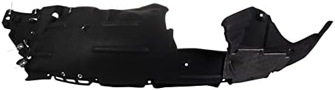 TRQ Front Left Inner Fender Liner Black Drivers Side