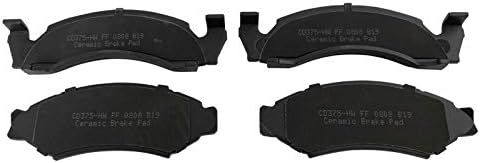 TRQ Front Ceramic Brake Pad Set