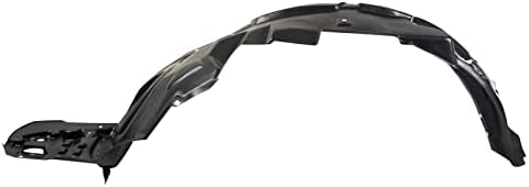 TRQ Front Right Inner Fender Liner Black Passenger Side