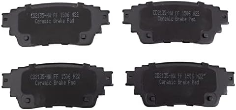 TRQ Rear Ceramic Brake Pad Set