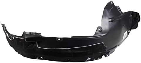 TRQ Front Right Inner Fender Liner Black Passenger Side