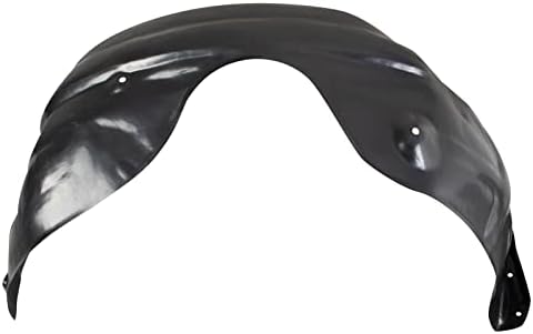 TRQ Front Left Inner Fender Liner Black Drivers Side
