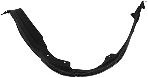TRQ Front Right Inner Fender Liner Black Passenger Side