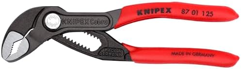 KNIPEX 87 01 125 SBA, 5 in. Cobra® Water Pump Pliers, Capacity 1-1/16 in. by Unknown