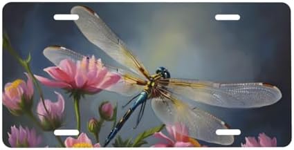 Dragonfly Art Front License Plate 6" * 12" for Women