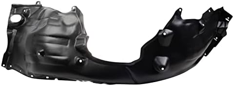 TRQ Front Right Inner Fender Liner Black Passenger Side