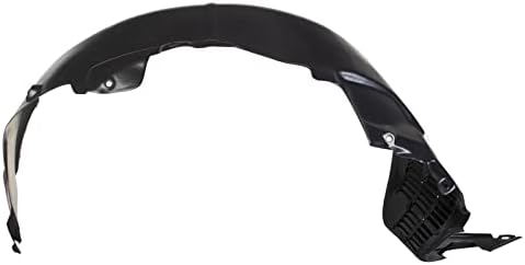 TRQ Front Left Inner Fender Liner Black Drivers Side