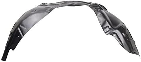 TRQ Front Right Inner Fender Liner Black Passenger Side