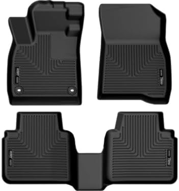 Husky Liners Weatherbeater Floor Mats | Fits 2024-2026 Honda Accord | Front & 2nd Row, 2-pc Black - 99421
