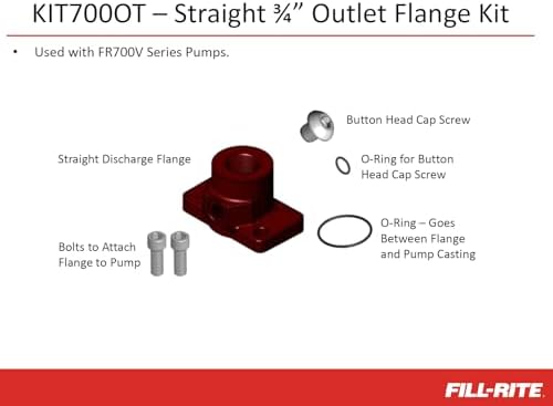 Fill-Rite KIT700OT 3/4" Outlet Flange Kit 700 Series - Image 3