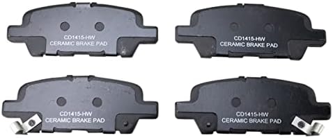 TRQ Rear Ceramic Disc Brake Pad Set
