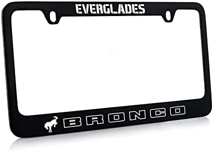 FORD Bronco UV Printed Metal License Plate Frame - Everglades