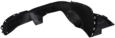 TRQ Front Right Inner Fender Liner Black Passenger Side