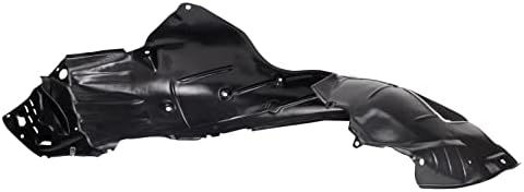 TRQ Front Right Inner Fender Liner Black Passenger Side