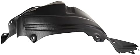 TRQ Front Left Inner Fender Liner Black Drivers Side