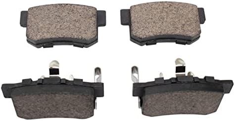 TRQ Rear Brake Pads Ceramic Hardware Wear Sensor