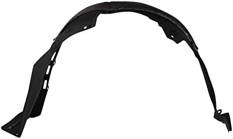 TRQ Front Right Inner Fender Liner Black Passenger Side