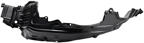 TRQ Front Left Inner Fender Liner Black Drivers Side