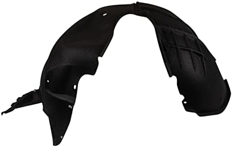 TRQ Front Right Inner Fender Liner Black Passenger Side
