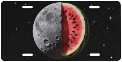 Watermelon Moon Front License Plate 6" * 12" for Women
