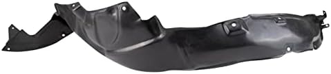 TRQ Front Left Inner Fender Liner Black Drivers Side