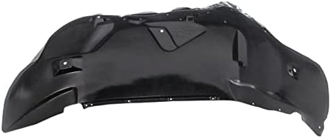 TRQ Front Right Inner Fender Liner Black Passenger Side
