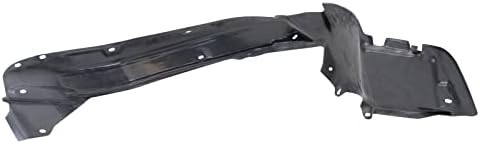TRQ Front Right Inner Fender Liner Black Passenger Side