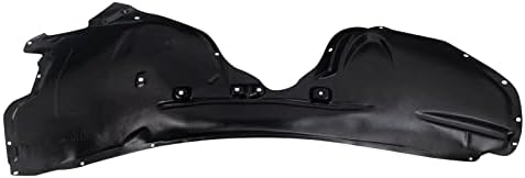 TRQ Front Right Inner Fender Liner Black Passenger Side