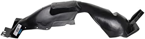 TRQ Front Right Inner Fender Liner Black Passenger Side