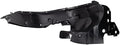 TRQ Front Right Inner Fender Liner Black Passenger Side