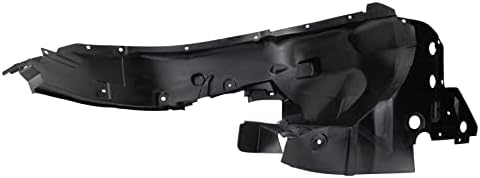 TRQ Front Right Inner Fender Liner Black Passenger Side