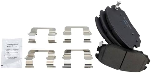 TRQ Front Brake Pads Ceramic Hardware Wear Sensor