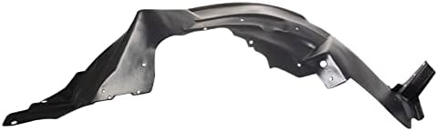 TRQ Front Right Inner Fender Liner Black Passenger Side