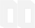 1-Gang Screwless Decora Wall Plate Cover Single Switch Outlet Electrical by COAPIN258