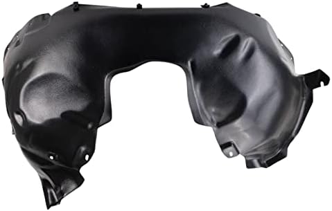 TRQ Front Right Inner Fender Liner Black Passenger Side