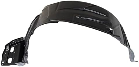 TRQ Front Right Inner Fender Liner Black Passenger Side