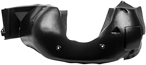 TRQ Front Right Inner Fender Liner Black Passenger Side