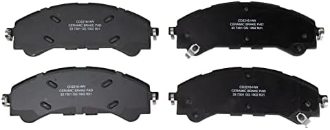 TRQ Front Ceramic Brake Pad Set