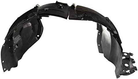 TRQ Front Right Inner Fender Liner Black Passenger Side